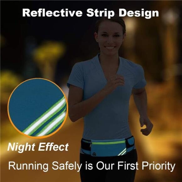 Running Belt Waist Pack Bag,Workout Gear,Gym Fitness Fanny Pack for Phone,Cell - Picture 12 of 14